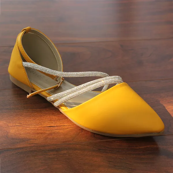 Yellow Stylish Pumps for women